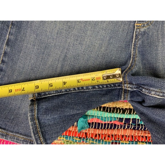 Lee Denim Shortalls Size M Relaxed Fit Stretch Shorts - Picture 8 of 8